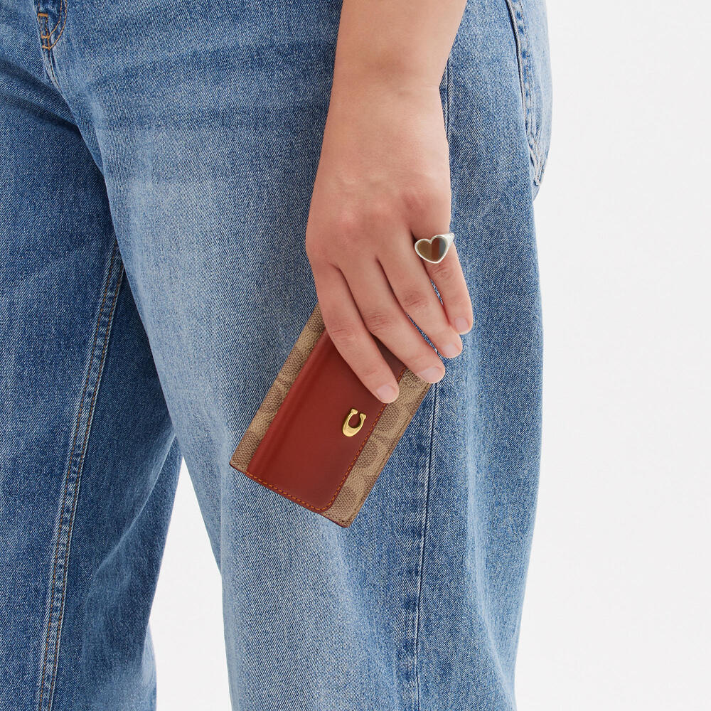 Essential Mini Trifold Wallet In Signature Canvas - Picture 2 of 4